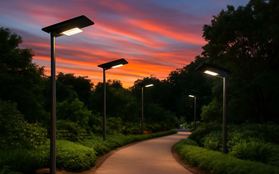 Illuminate Your Outdoors with Stylish and Durable Solar Lights and Poles for Every Space