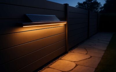 Brighten your outdoor space with a solar light bar that shines all night.