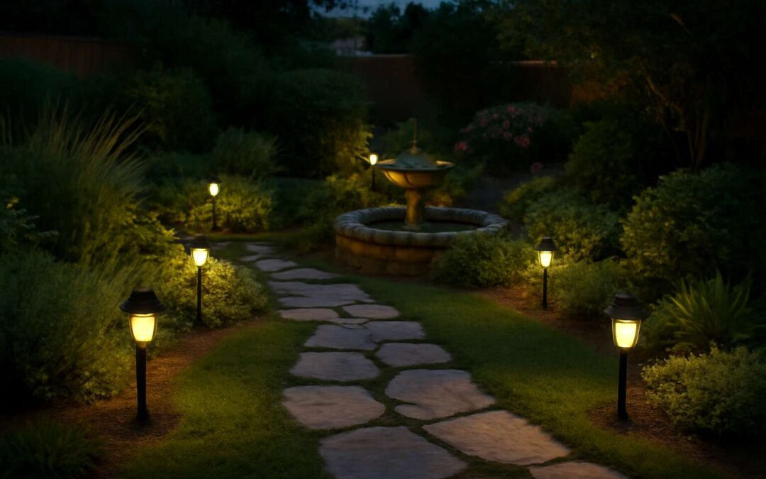 Transform Your Yard with solar lights landscaping for a stunning, eco-friendly nightscape