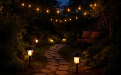 Illuminate Your Outdoor Oasis with garden decor solar lights.