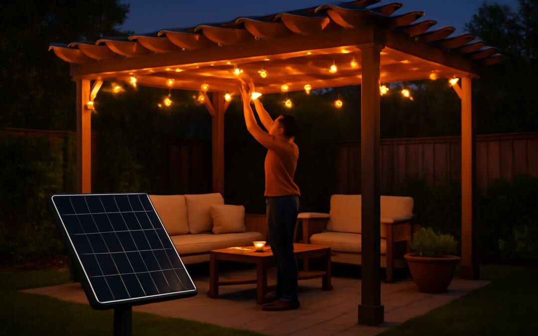 DIY outdoor magic with how to string solar lights: easy setup for evenings.