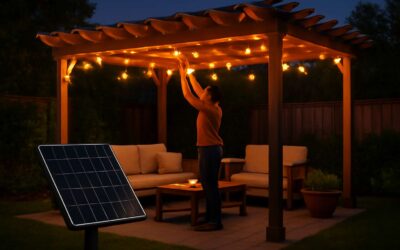 DIY outdoor magic with how to string solar lights: easy setup for evenings.