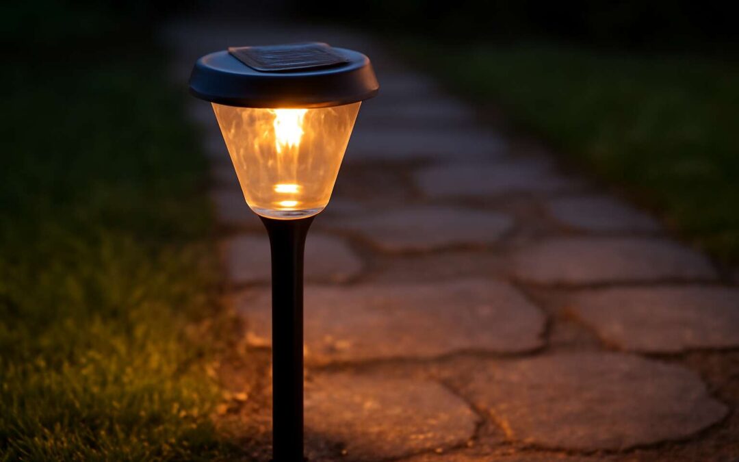 Shine On: solar light tops for a sleek, eco-friendly patio update.