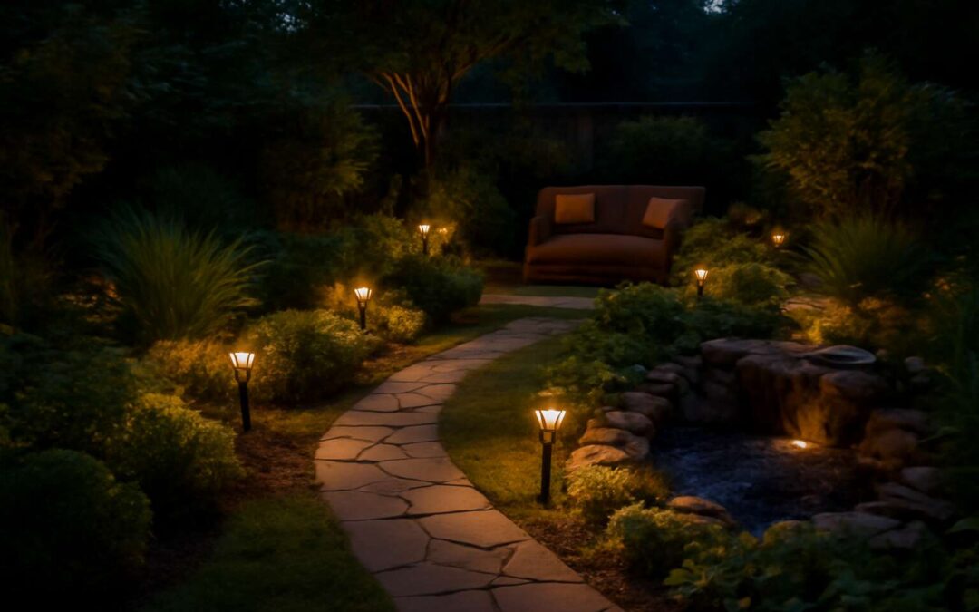 Turn Your Backyard Into a solar light garden and Dazzle at Night.
