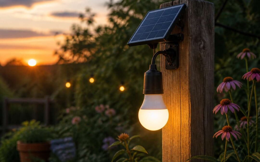 Solar Lights Bulbs Save Energy and Shine Bright All Night.