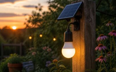 Solar Lights Bulbs Save Energy and Shine Bright All Night.