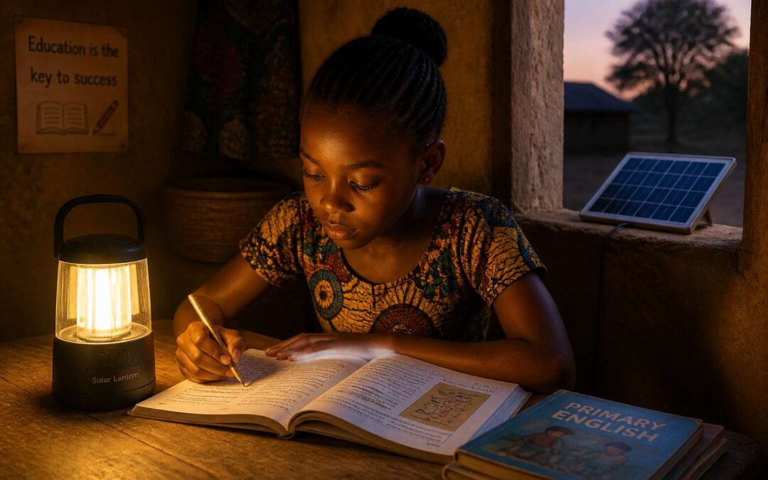 africa solar lights bring energy to villages.