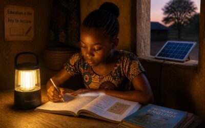 africa solar lights bring energy to villages.