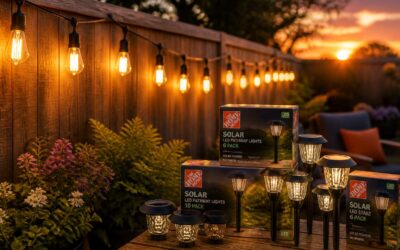 Shop solar lights home depot for energy efficient outdoor lighting.